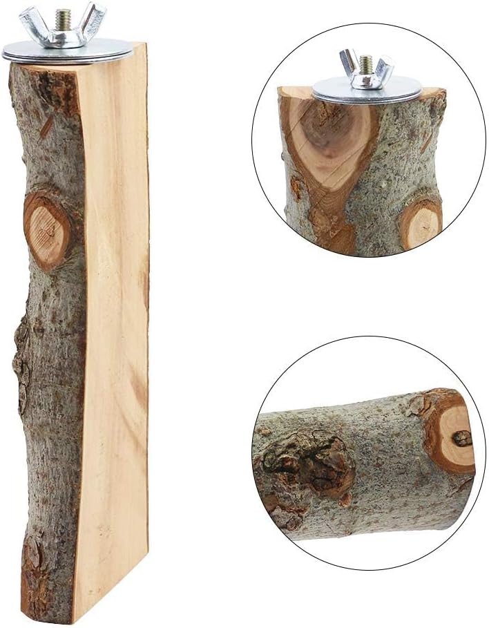 4 Pack Natural Wood Bird Perch Set for Parakeet Cage – Essentials for Birds - 4 Pcs - Classic Wood Set (For Small/Medium Birds) - image 3