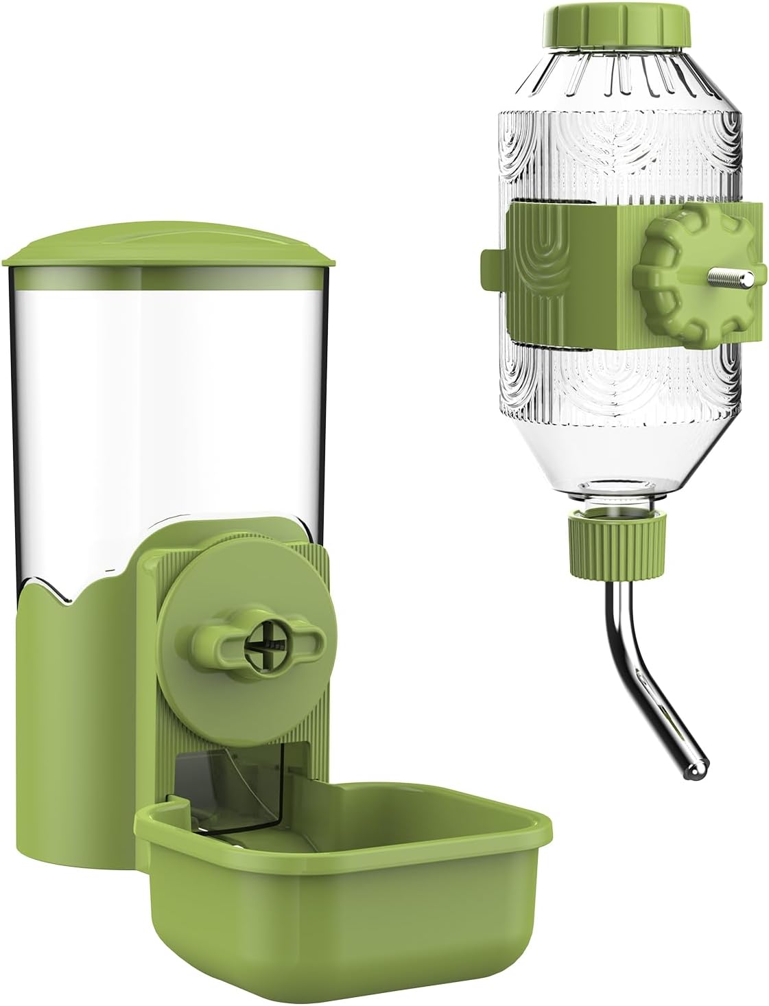 Automatic Pet Food Water Dispenser - Green