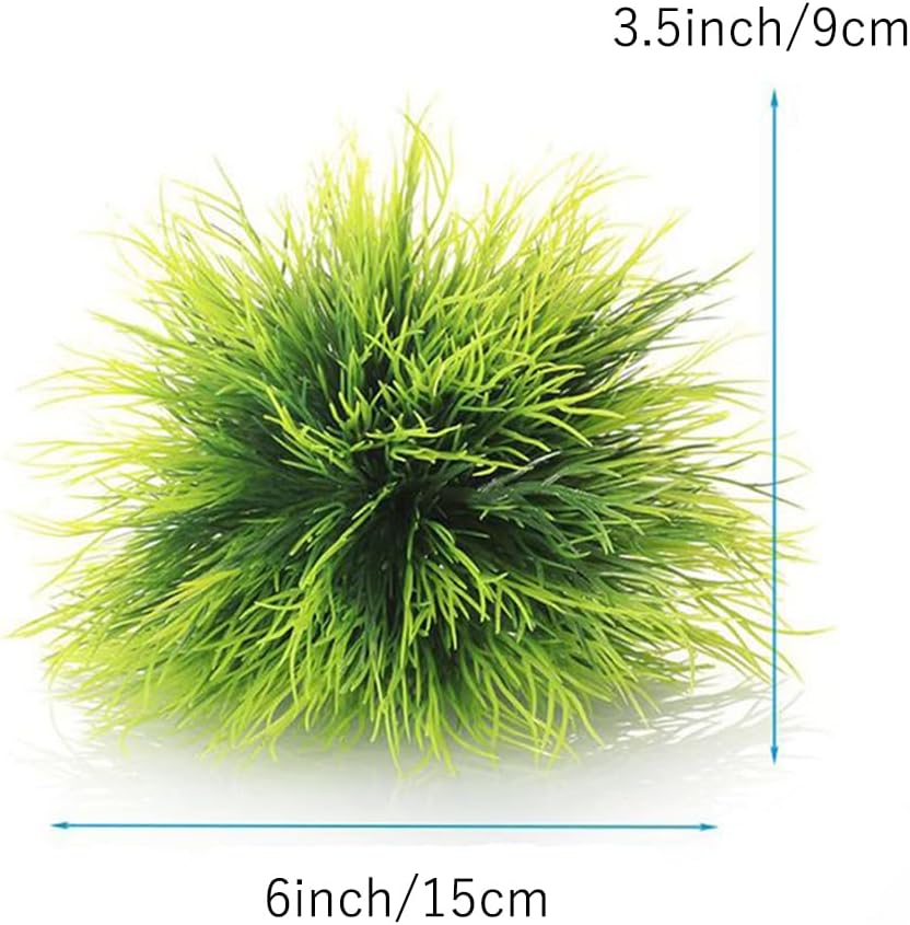 Aquarium Plants Fish Tank Decorations 2pcs Small Size/3.5inch - 2pcs/Green - image 3