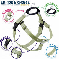 2 Hounds Design Freedom No Pull Dog Harness - Tan / LG (Chest 28" - 32") - image 2