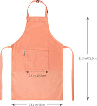 Aurya kids apron and chef hat set in light blue with front pocket and adjustable strap - view 13