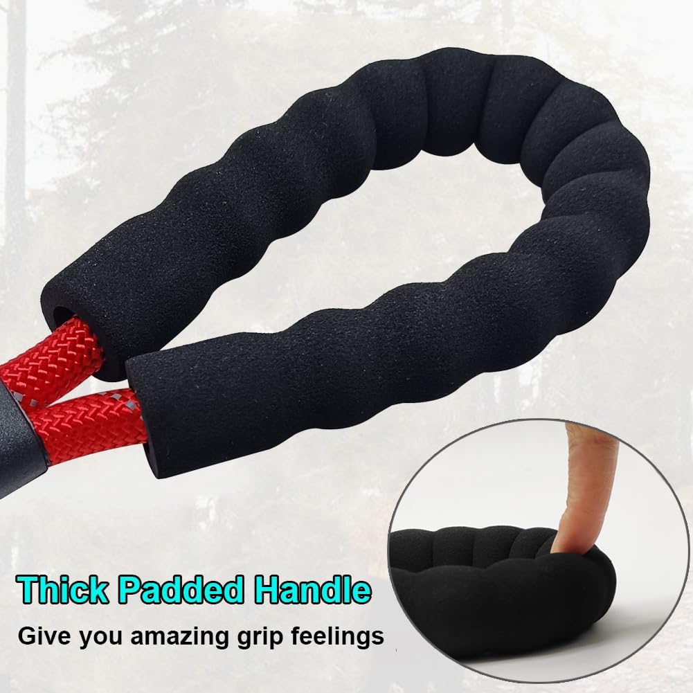 BTINESFUL 6FT Chewproof Dog Leash - red - image 4