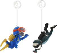 2-Pack Floating Little Diver - Blue&blackish Green