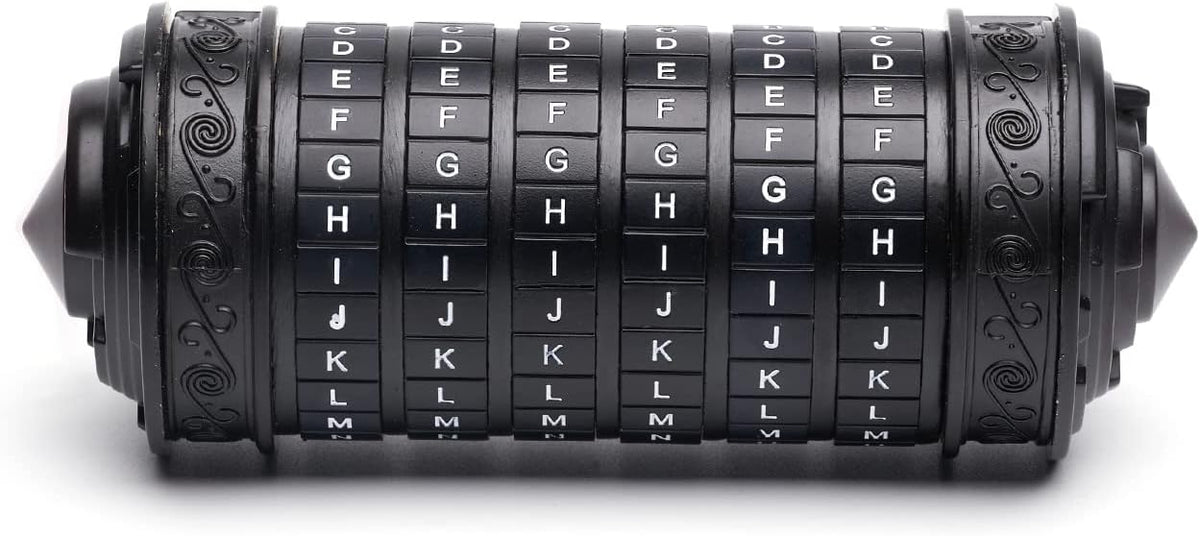 FLYALIGOGO metal Da Vinci Code cryptex puzzle box with letter dials - view 3