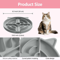 YINEYA 2 Pcs Silicone Slow Feeder Cat Bowl - image 3