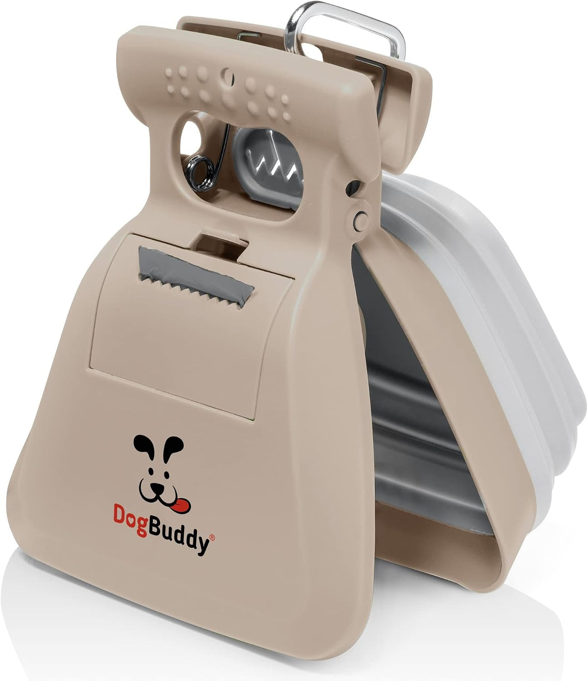 DogBuddy Pooper Scooper, Portable Dog Pooper Scooper - Large / Taupe