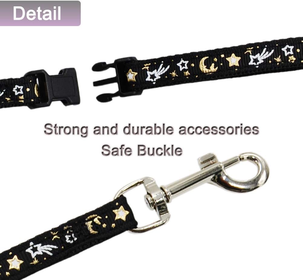 Cat Harness and Leash Set for Outdoor Walking Escape Proof Adjustable - Black / M - image 3