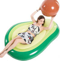 Jasonwell Inflatable Avocado Pool Float Seashell Floatie with Ball - Green / Large