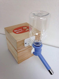 Choco Nose Patented No-Drip Dog Water Bottle/Feeder for Dogs/Cats and Other Small-Medium Sized Animals - for Cages, Crates or Wall Mount. 10.2 Oz. Mess Free Leak-Proof Nozzle 16mm, Blue (C590)