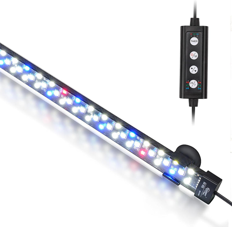 hygger 24/7 Mode Submersible Aquarium LED Light - 19.9in 12W