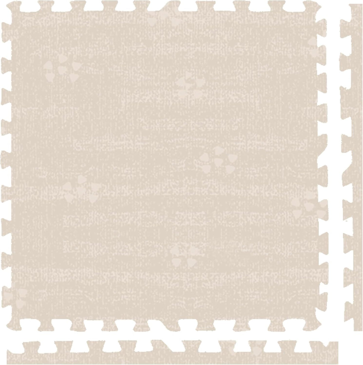 Play Platoon Kids Play Mat, 9 Tile 72x72 Inch - 72"L x 72"W x 0.6"Th / Brushed Cotton
