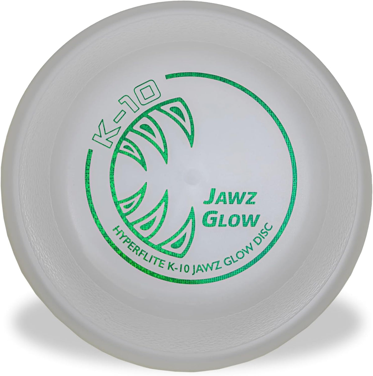 Hyperflite K-10 Jawz Puncture Resistant Dog Flying Disc - Glow