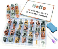 inamio Pastel Foam Magnetic Letters AND Numbers for Toddlers - 2 boxes - 263pcs