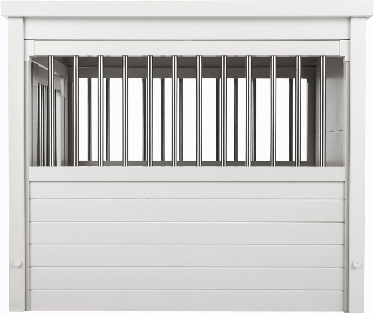 New Age Pet ECOFLEX Large Furniture Style Dog Crate & End Table - Antique White / 29.5"L x 21.1"W x 25.2"H - image 3