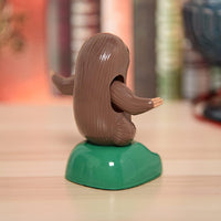 YDEROD sloth solar dancing figure in beige resin for a car dashboard - view 5