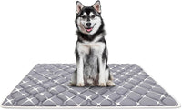 Bubble bear Dog Crate Mat, Ultra Soft - Gray / 48.0"L x 30.0"W