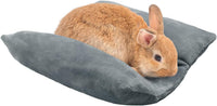 15.7" x 14" Bunny Bed for Rabbit Cage, Thickened & Soft – Daily Care for Small Pets - Gray / 13 x 14In