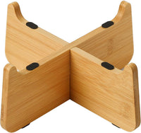 Elevated Cat Bowl Stand, Bamboo Base for Cat Dish