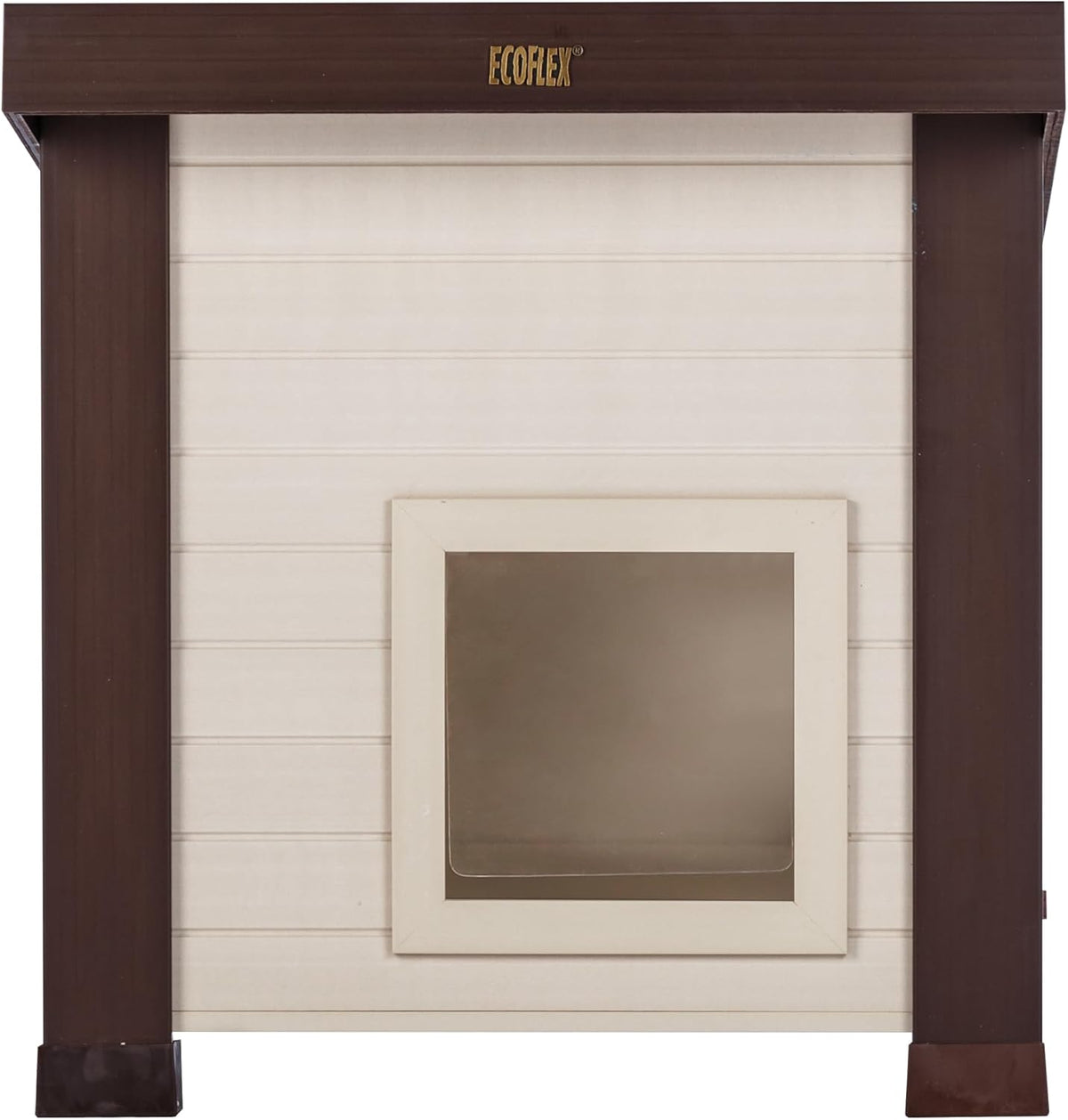 New Age Pet ECOFLEX Albany Outdoor Cat House, Maple/Brown – Essentials for Cats - Tan / Standard - image 2