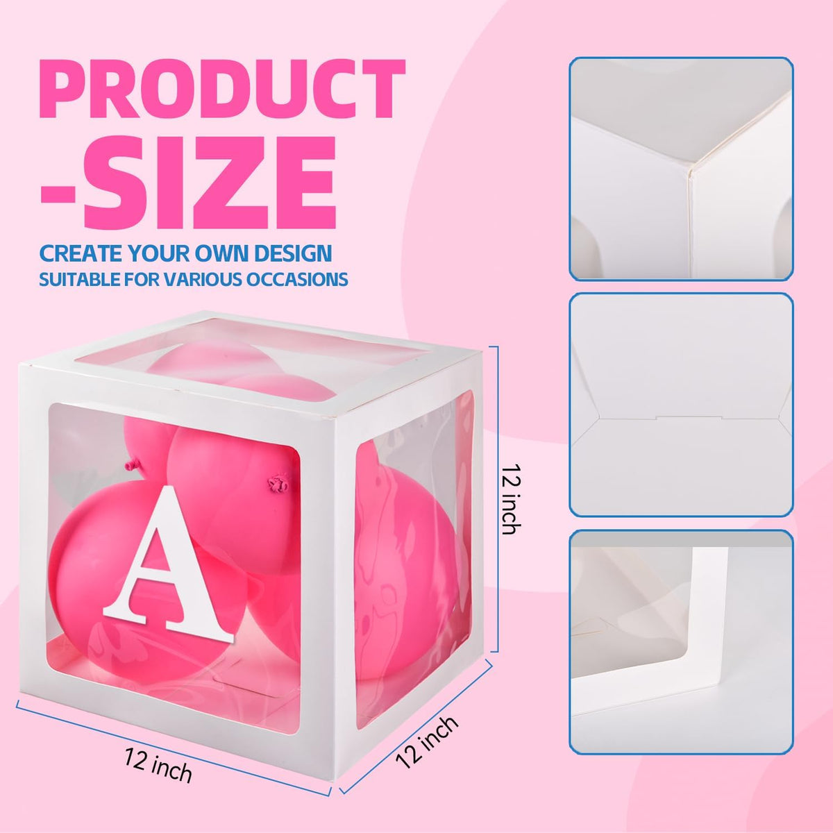 Baby Boxes with 30 PCS Letters - 6 PCS Balloon Box-78 Letter - image 3
