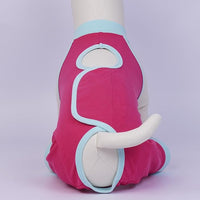 ROZKITCH Dog Surgery Leg Sleeve Rear Legs, Male Female Pet Prevent Licking Wound Elbow Knee Protector, Dog Recovery Suit Cone Collar Alternative Pants Shirt for Wound Heal Wrap Rosered L