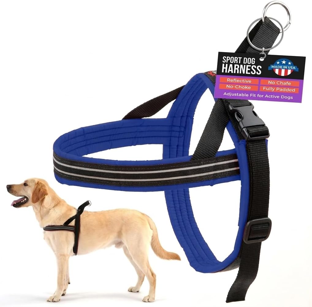 ComfortFlex No-Choke Non-Chafe Sport Dog Harness - Large / Mariner Blue