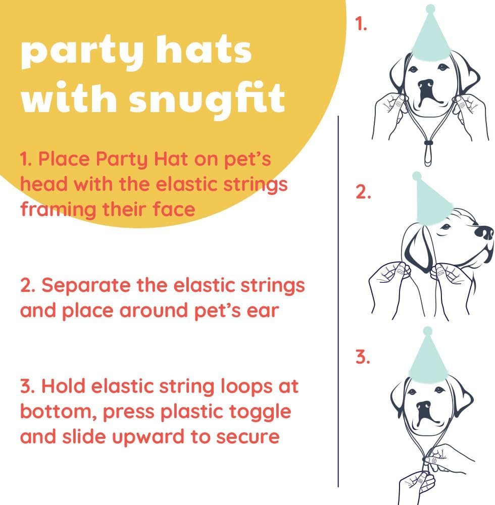 Huxley & Kent Party Crown Hat for Dogs & Cats - Small / Happy Barkday - image 4