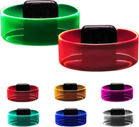 Yowivon LED light up bracelet with clasp glowing in multiple colors