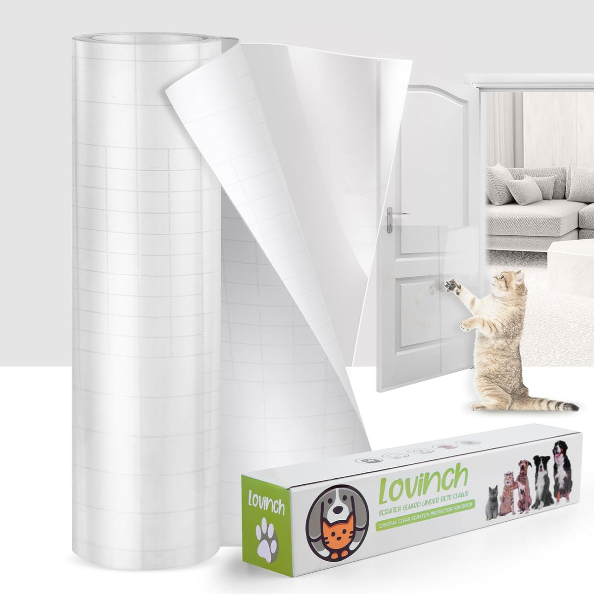 [Thicken Vinyl] Anti Cat Scratch Furniture Protector