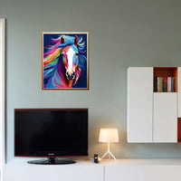 Paint by Numbers DIY Acrylic Painting Kit for Kids & Adults Beginner - Colorful Horse Head Framed - image 2