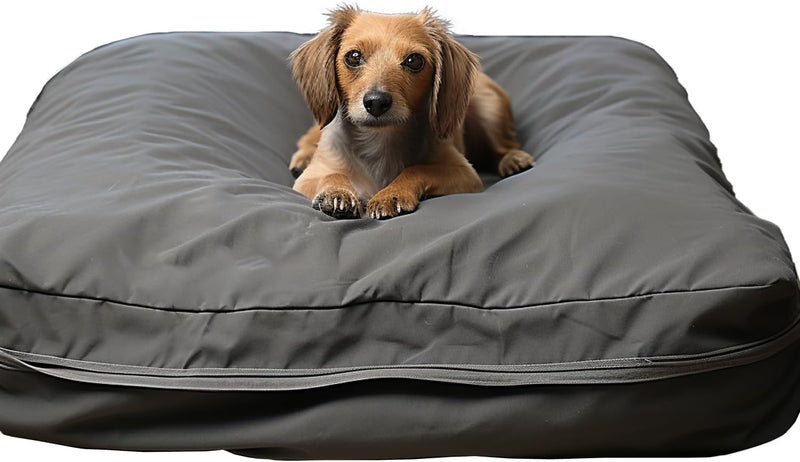 Dog Bed Covers 53L × 43W × 5H Inch Washable Grey Thickened Waterproof - Large-36" L × 27" W × 3" H / Grey