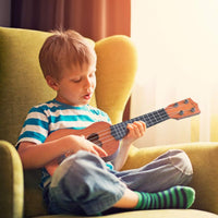 YEZI Toy Classical Ukulele Guitar Musical Instrument for Boys Girls – Fun for Kids & Family - Brown - image 4