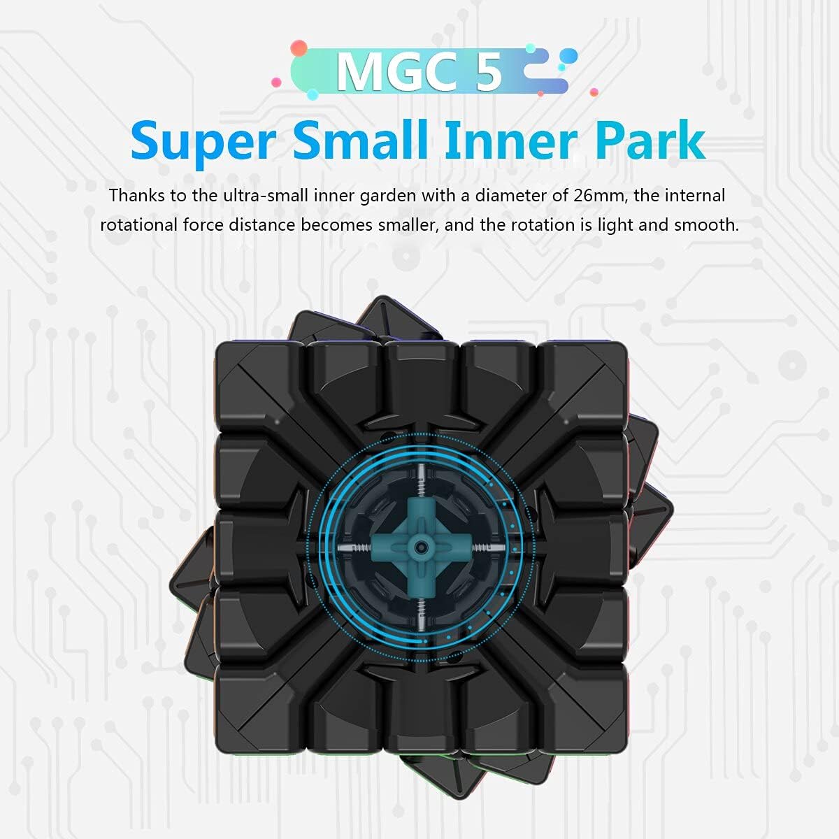 CuberShop YJ MGC 4x4 magnetic stickerless speed cube, 60mm, with tuning springs - view 12