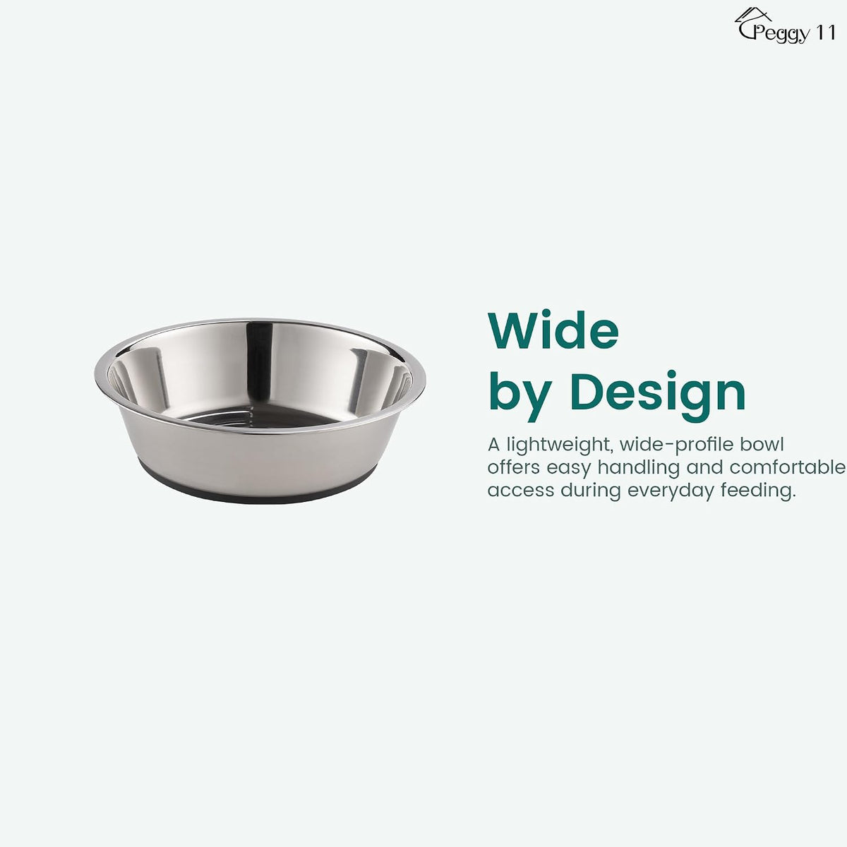 Lightweight Stainless Steel Cat Bowls, 1.8 US Cup Each - Single / 1.8 Cup - image 3