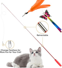Cat Toys for Indoor Cats, 13 Packs Interactive Cat Wand Toy Set – Essentials for Cats - Multicolor / 13 Packs B - image 2