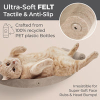 Cat Wall Shelves Set, Indoor & Outdoor by Pryde Pets - Oatmeal / 4 Cat Climbers - image 2