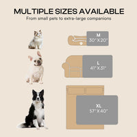 Luciphia Fluffy Paw Print Dog Blanket Large/Medium/Small - Grey Paw / 41x31 inches - image 2