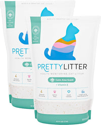 PrettyLitter Health Monitoring Cat Litter - Calm Aloe / 6 LB (Pack of 2)