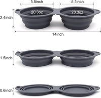 SLSON Collapsible Dog Bowls - Dark Grey - image 3