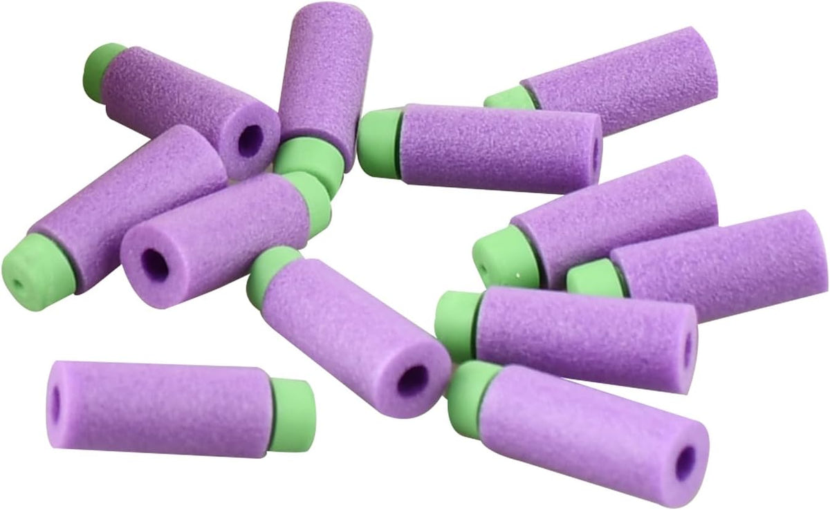 JGCWorker 200pcs 2nd Generation High-End of Half-Lenth Soft Dart - Purple and Green - image 3
