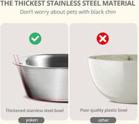 yoken Elevated Dog Bowls,[Prevention of Vertebrae Disease][Super Non-Slip] Dog Bowl with Stainless - image 4