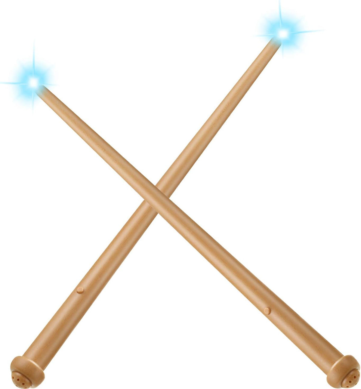 Gejoy 2 Pcs Magic Wand for Kid Light up with Sound - Yellow