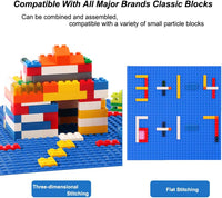 LVHERO 8 Pack Classic Baseplates Building Plates for Building Bricks - Blue / 8 - image 3