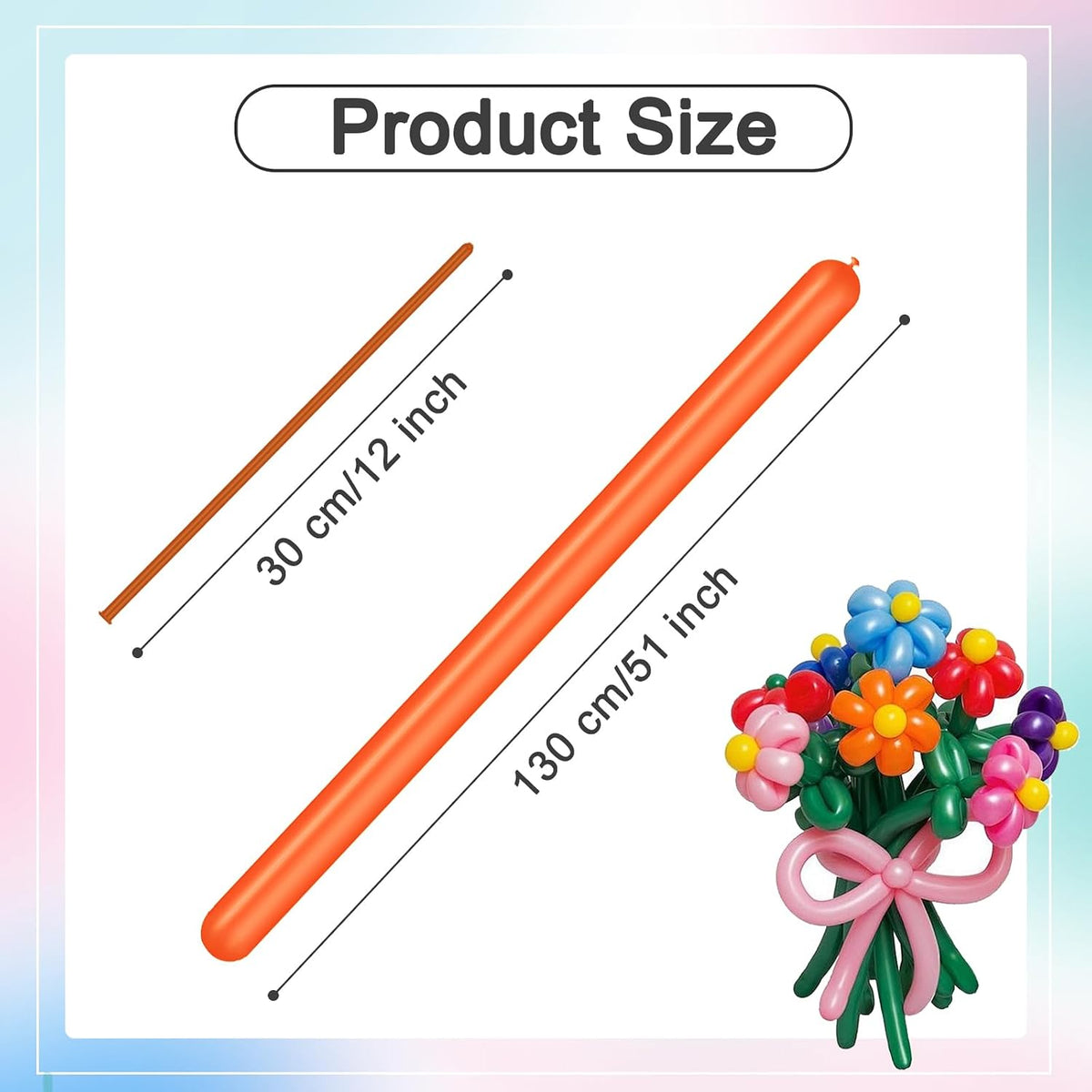260 Balloons - Clear Long Balloons for Tying Balloon Arch & Balloon Ties – Fun for Kids & Family - Multi - image 3