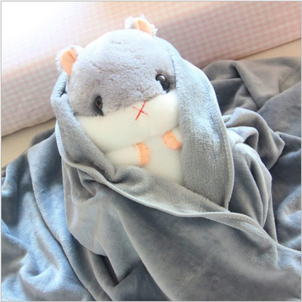 YunNasi Plush Hamster Stuffed Animal Toys Hamster Throw Pillow - Pink - image 3