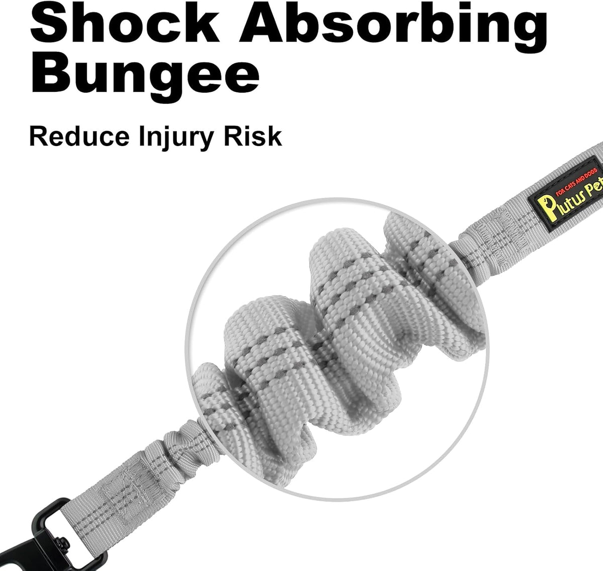Plutus Pet Dog Seat Belt for Car - Gray - image 4