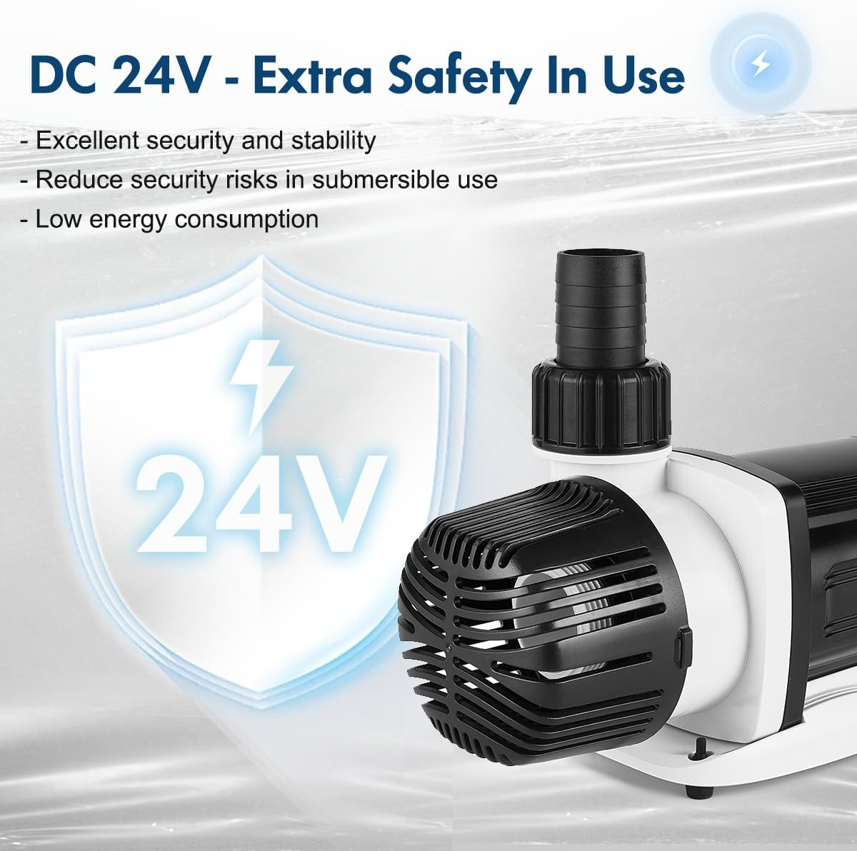 Orlushy DC-4000 Silent Swirl Controllable DC aquarium Pump 25W - DC5000 - image 2