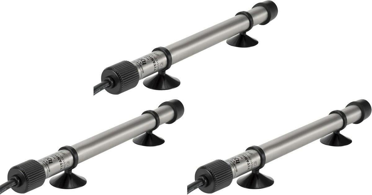 hygger 802 Aquarium Titanium Heater Rod Fish Tank Heating Element - 200W (Pack of 3)