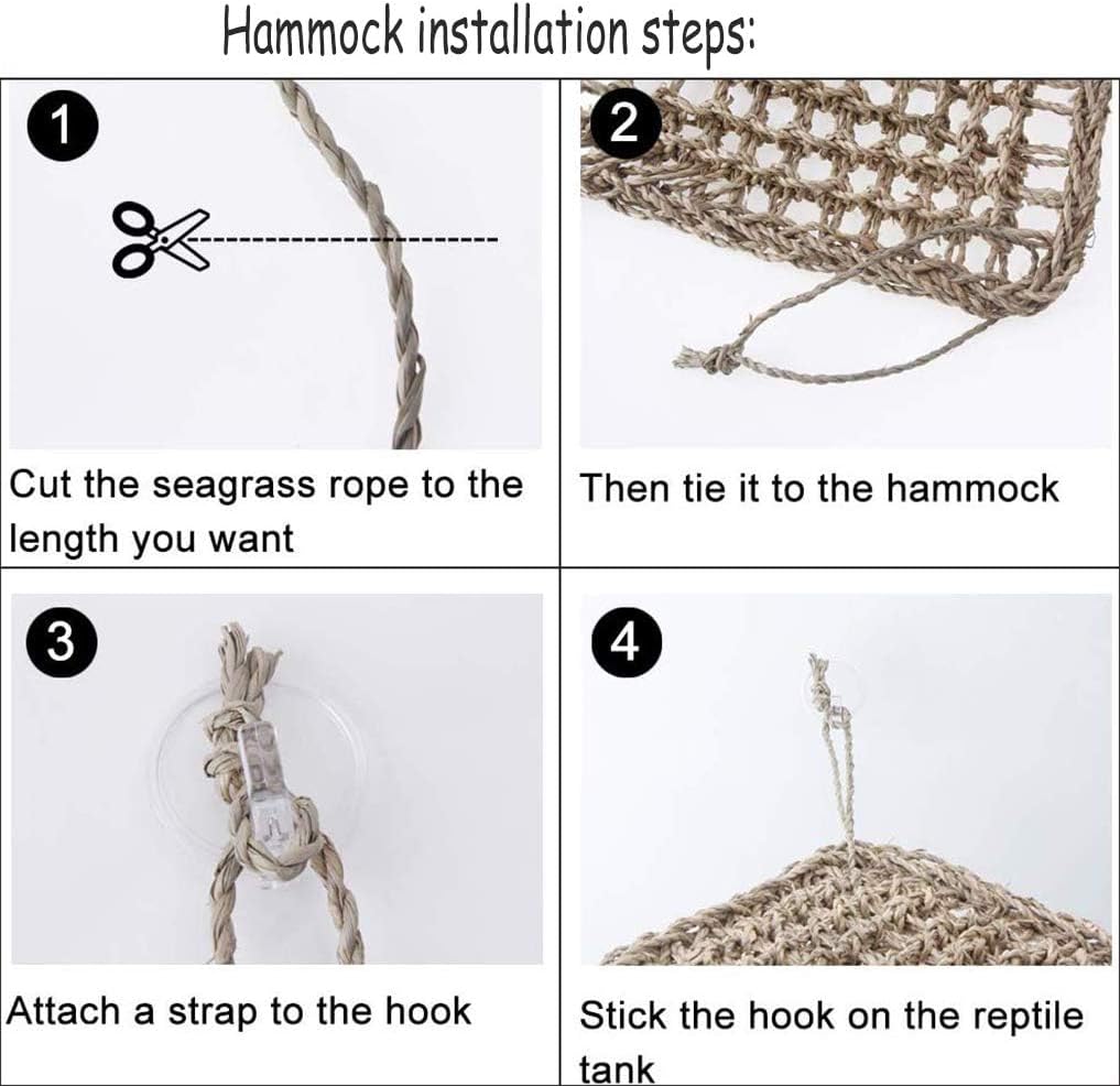 PIVBY Bearded Dragon Hammock（11.02" x 7.87" - 2 PCS - image 4
