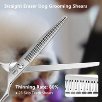 Curved Dog Grooming Scissors, Trimming Face and Paws. - Eraser / 7.0" - image 3